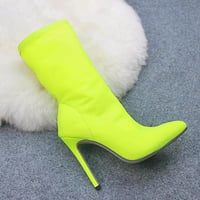 ショートブーツ Neon Yellow