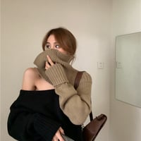 2WAY アシンメトリー ニットセーター