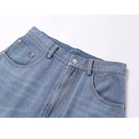 Cut out デニムパンツ