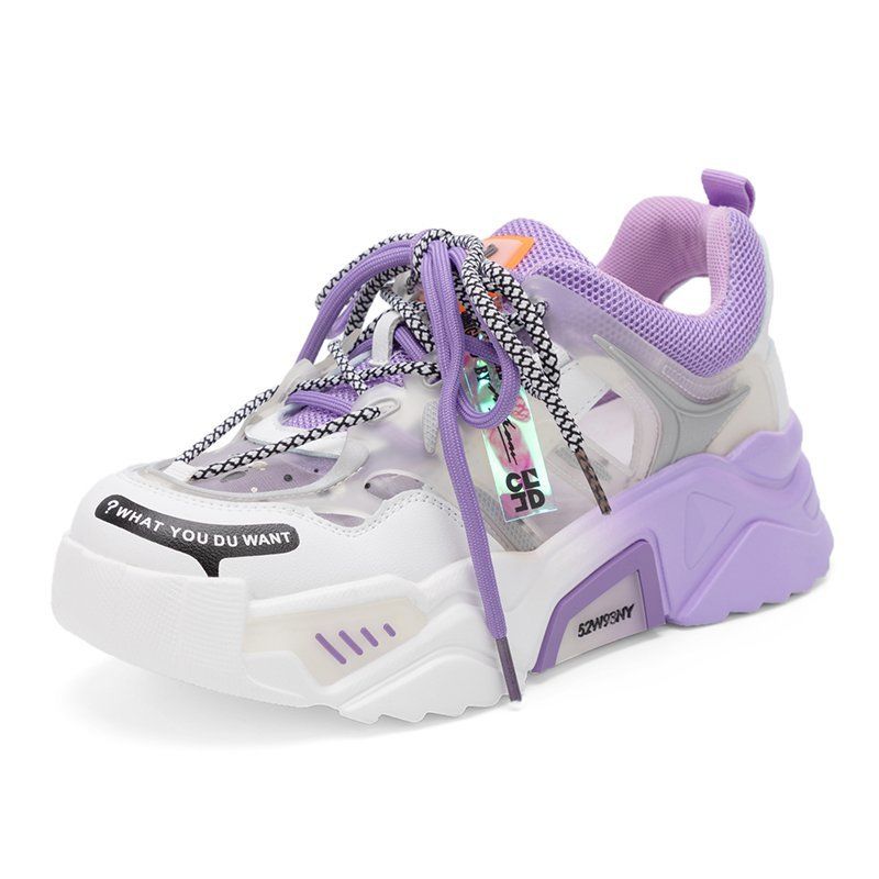 ハニーフラット Purple シースルー プラットフォーム スニーカー | PLASTIC BUNNY
