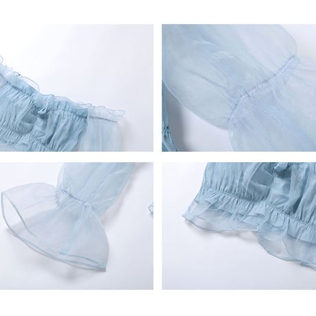 Bubble Puff Sheer Top