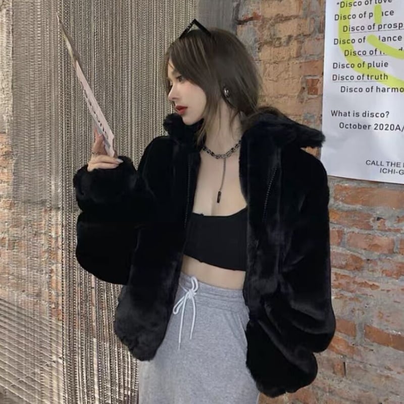 Fluffy FUR ジャケット | PLASTIC BUNNY