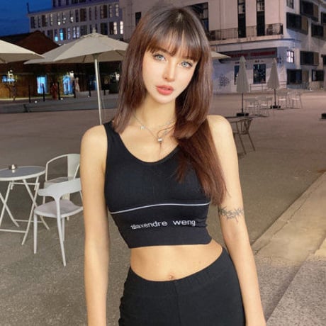 2色 Black & White Sporty ブラトップ