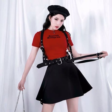 Night Dolls サスペンダー Jump Skirt