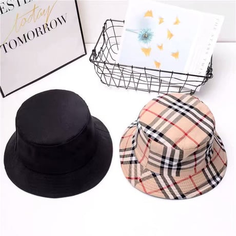 Plaid バケットハット