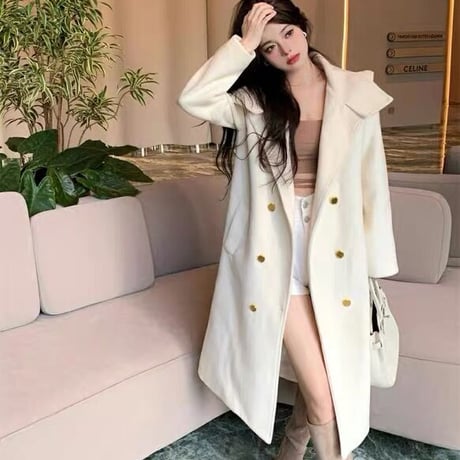 2色 Stylish ロングコート