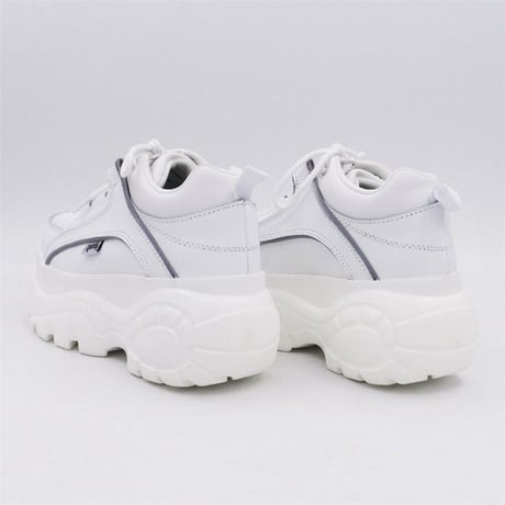 White Reflective プラットフォームシューズ