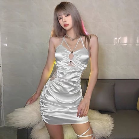 シルクサテン dress