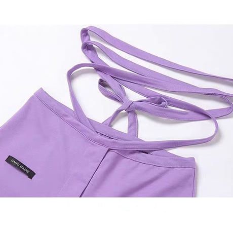 Lace Up Purple パンツ