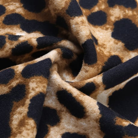 Half shoulder  Leopard Cut Top