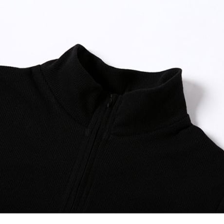 Vネック Zipper ワンピース ドレス