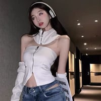 2色 Stylish Top Black White