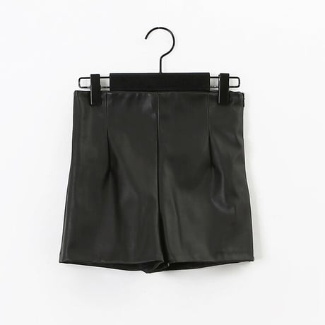 Fake Leather Short Pants