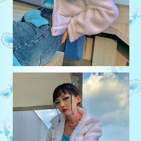 2色 Fluffy Jacket