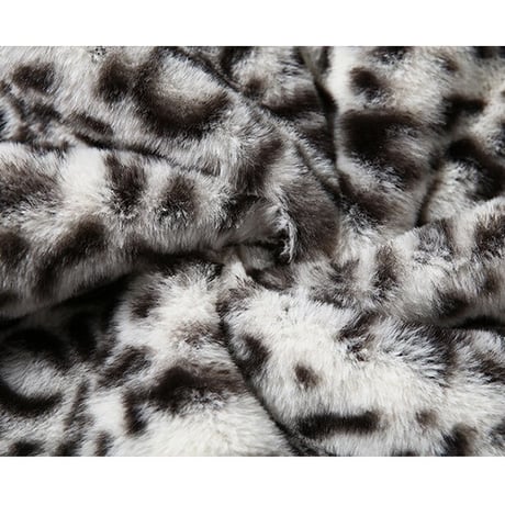 2色 ハーフジップ Leopard Fleece Top