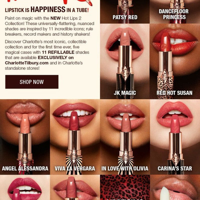 日本未入荷】11色 Charlotte Tilbury リップスティック【海外コスメ