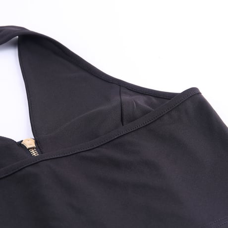 2色 Front Zipper Top
