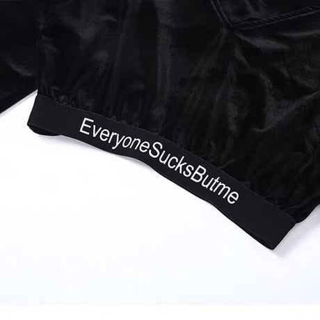 Everyone Sucks But Me Velvet Top