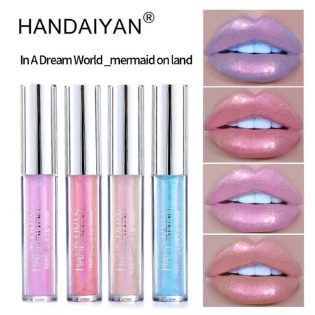 6色 HANDAIYAN グリッター リップグロス