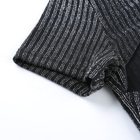 Cut Out ラメニット Top