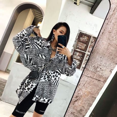 Animal Pattern ロングシャツ