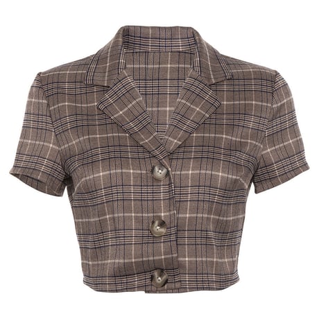 Classy Plaid クロップトップ