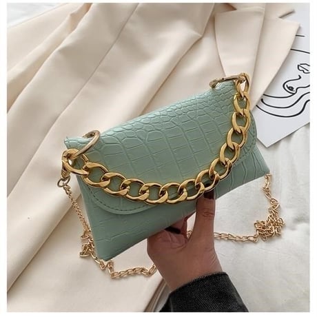 4色 Double Gold Chain バッグ