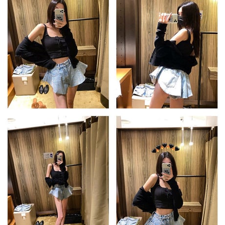 フレア  デニムパンツ