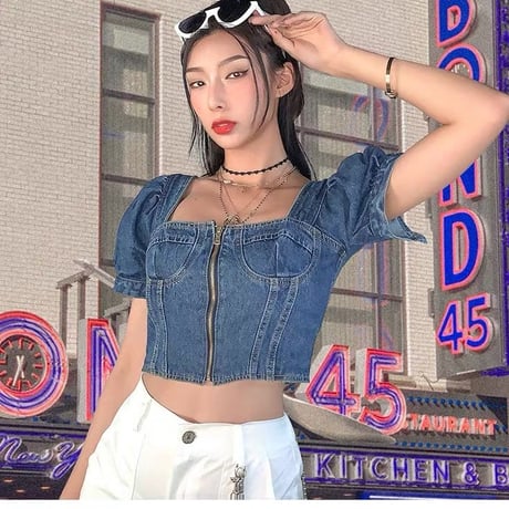 Puffy デニム Top