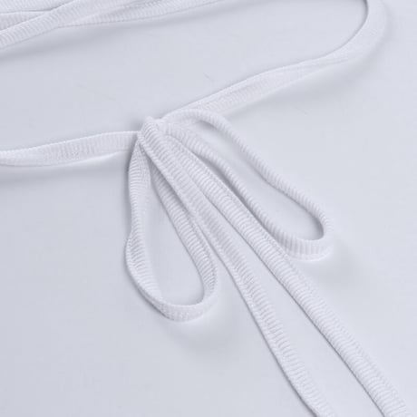 2色 Strappy リブニット Top