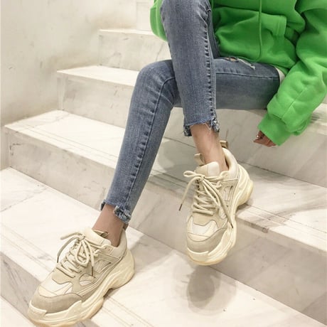 2色 Platform Sneakers ダッドシューズ