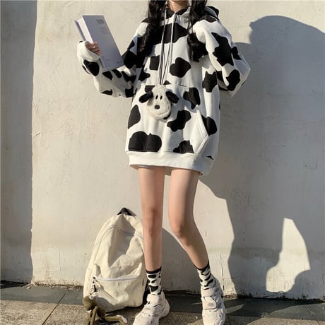 Cow Print Hoodie パーカー