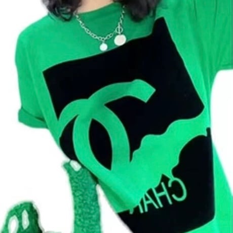 2色 UNISEX Front Print Top 男女兼用