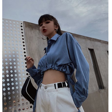 Cropped Collared Top