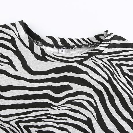 2色 Cute & Psycho Zebra Top sets