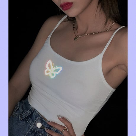 Reflective Butterfly Top