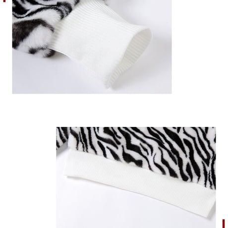 High neck Zebra セーター