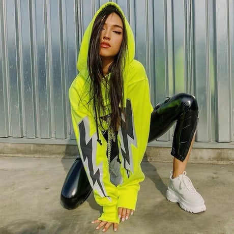 Thunder Bolt Cropped パーカー