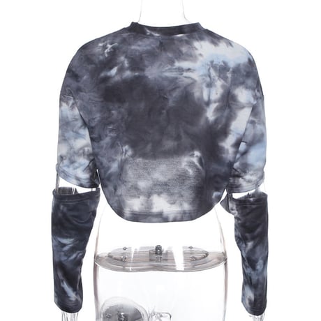 Tie-Dye Cut out Top