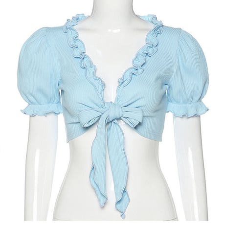フリル Puff Gurl Top