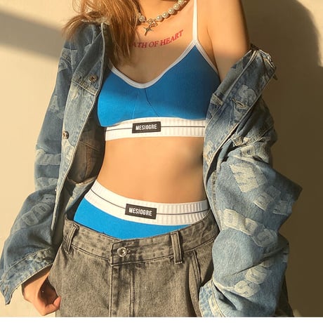 4色 Stylish Bra Shorts Sets