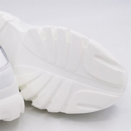 White Reflective プラットフォームシューズ