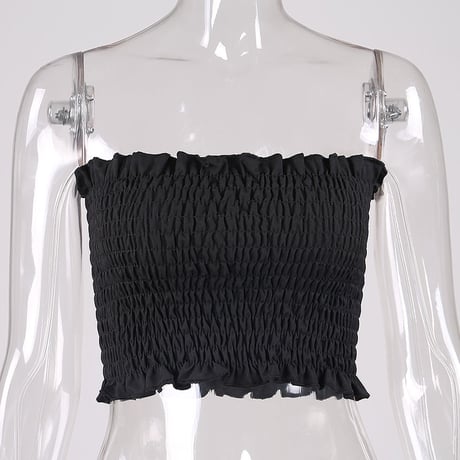 2色 Gather Chiffon Top