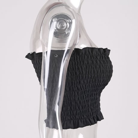 2色 Gather Chiffon Top