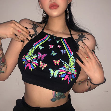 Butterfly Print Top