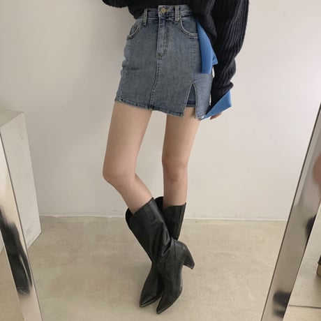Denim Skirt Pants