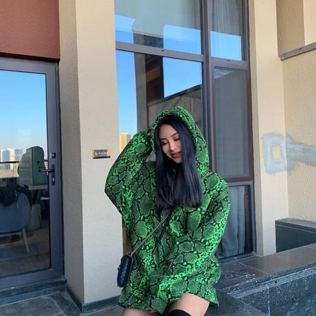 Green Python Hoodie パーカー