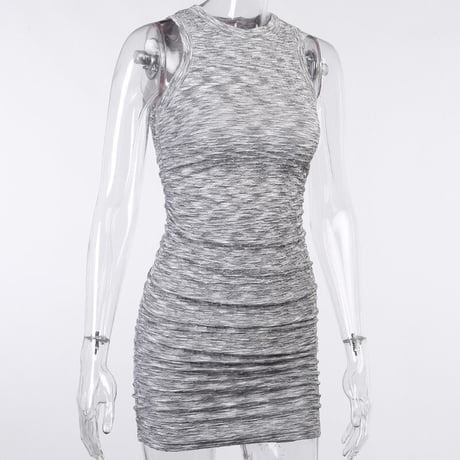 2色 No-Sleeve Dress One-piece
