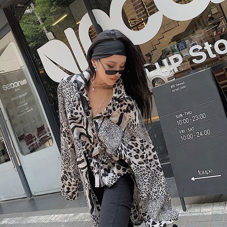 Animal Pattern ロングシャツ