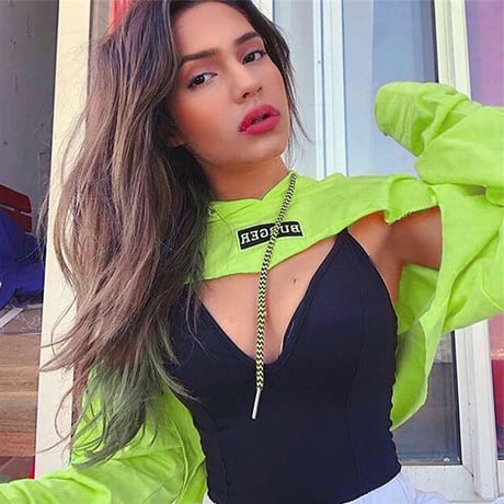 Lime Juice Cropped パーカー